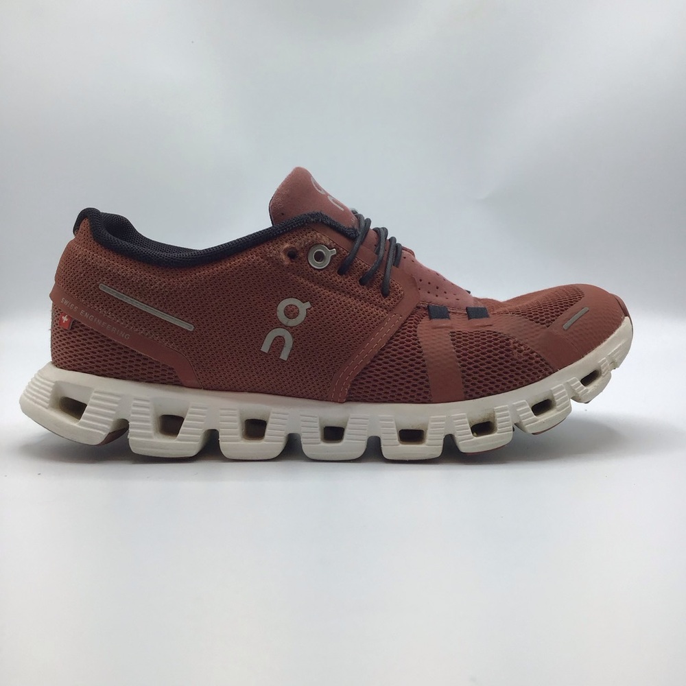 On Running Men's Cloud Shoes Rust with Cream Sole